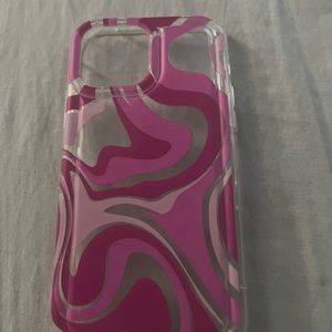 Pink trendy iPhone case
